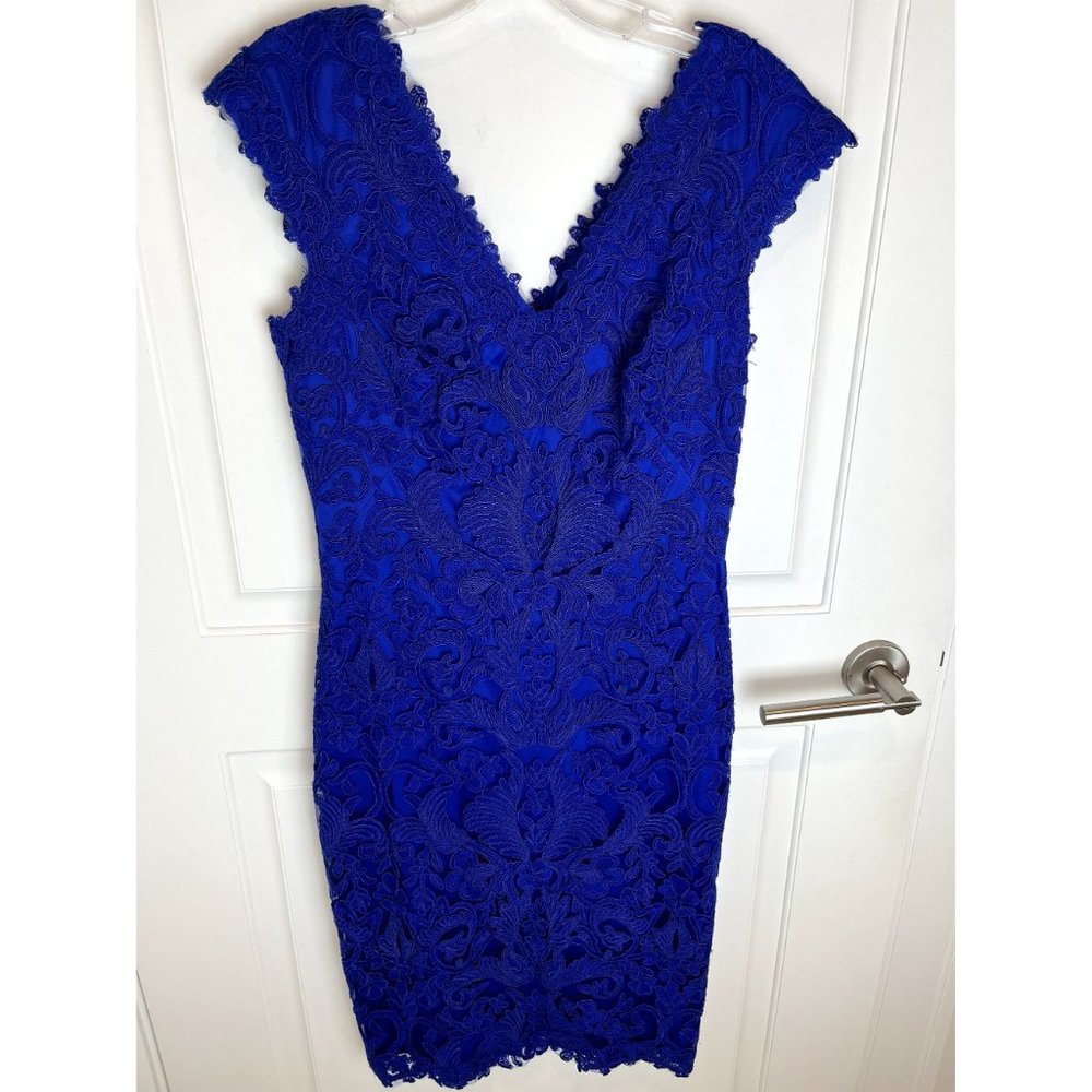Tadashi Shoji Royal Blue Lace Midi Dress - Picture 2 of 12